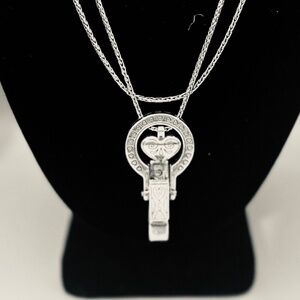 Brighton Badge Clip Necklace-Pre-Owned